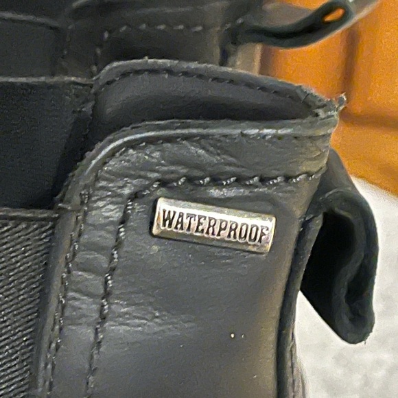 Nordstrom Chelsea Black Waterproof Boots Sz 9 1/2 - Picture 8 of 13